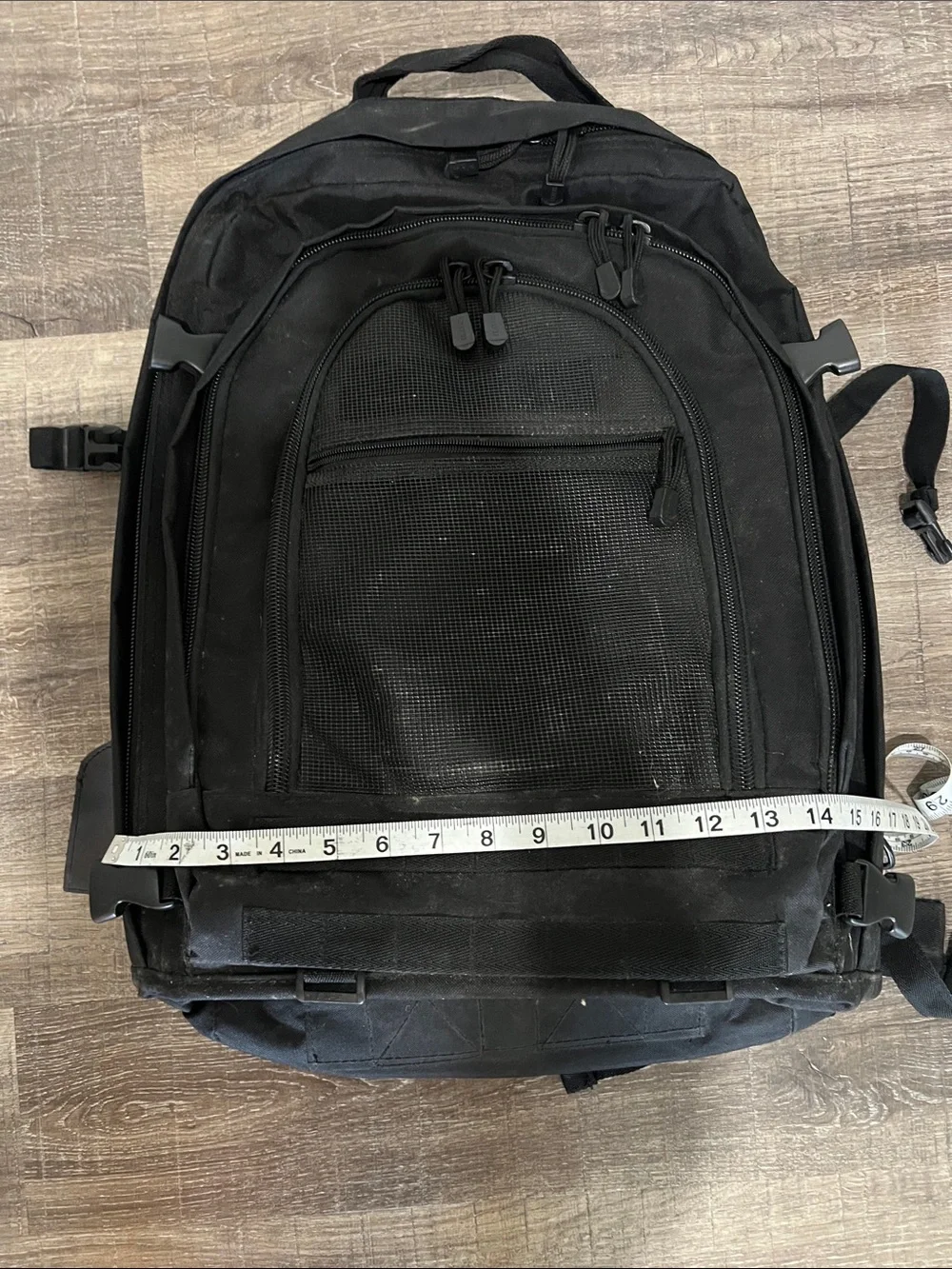 Black Men's Bug Out Bag Backpack with Organized Storage